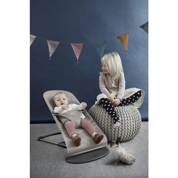 BabyBjörn Bliss lamamistool Wovven/Classic quilt, Sand Grey - BabyBjörn