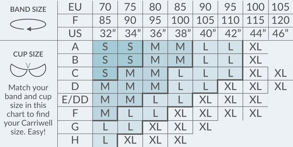 Carriwell polsterdatud geeltoestusega imetamisrinnahoidja Carri-Gel  - Carriwell