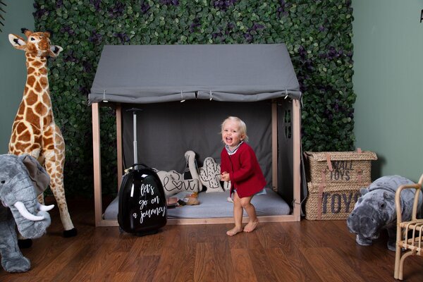 Childhome Tipi maja voodiraami kate 70*140cm hall - Childhome