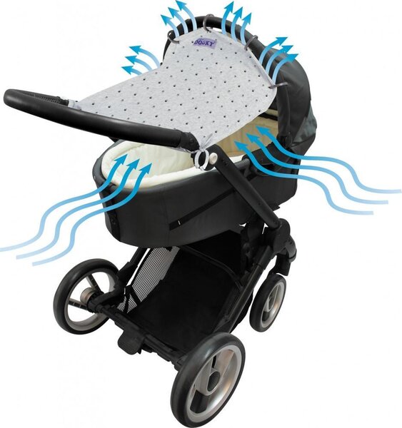 Dooky universaalne päikesekate vankrile Grey Crowns - Dooky