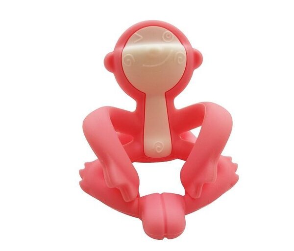 Mombella пропезыватель для зубов Hugging Monkey Pink - Mombella