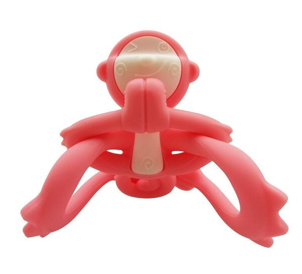 Mombella пропезыватель для зубов Hugging Monkey Pink - Mombella