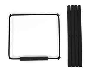 Childhome Evolu söögitooli ekstra pikkade jalgade komplekt, Black - Leander