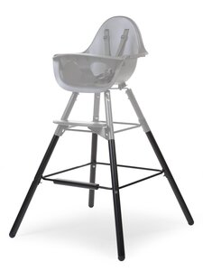 Childhome Evolu söögitooli ekstra pikkade jalgade komplekt, Black - Leander