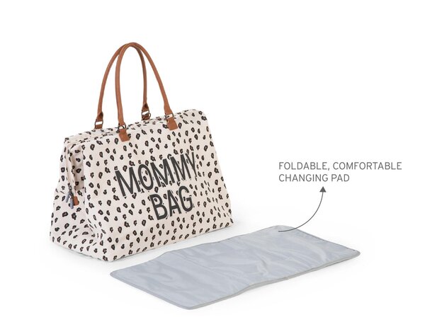 Childhome Mommy Bag suur tarvikute kott Canvas Leopard - Childhome