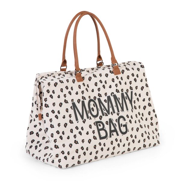 Childhome Mommy Bag suur tarvikute kott Canvas Leopard - Childhome