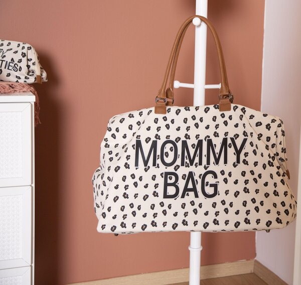Childhome Mommy Bag suur tarvikute kott Canvas Leopard - Childhome