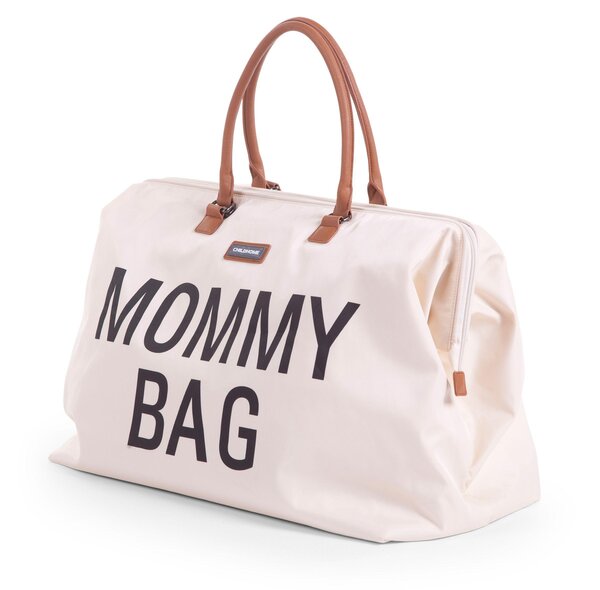 Childhome Mommy Bag suur tarvikute kott Offwhite/Black - Childhome