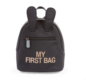 Childhome laste seljakott My first bag Black/Gold - Affenzahn