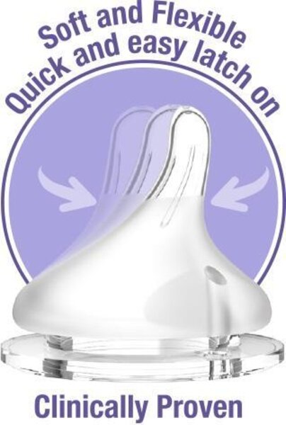 Lansinoh naturalWave® pudelilutt aeglase vooluga (2tk) - Lansinoh