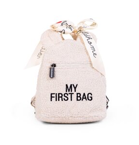 Childhome laste seljakott My First Bag Teddy Off White - Affenzahn