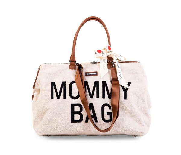 Childhome Mommy Bag suur tarvikute kott Teddy OffWhite - Childhome