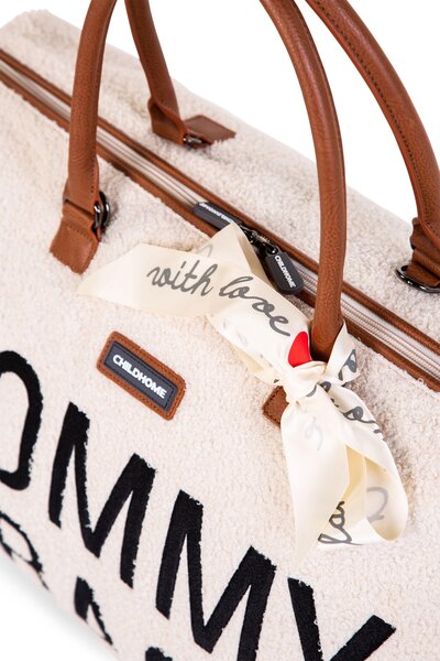 Childhome Mommy Bag suur tarvikute kott Teddy OffWhite - Childhome