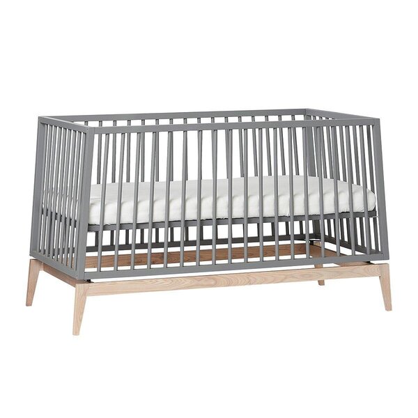 Leander Luna võrevoodi 140x70cm, Grey/Oak  - Leander