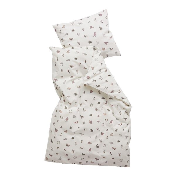 Leander voodipesukomplekt 100x135cm, Forrest Dusty Rose - Leander