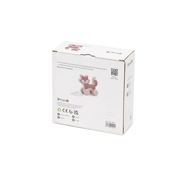 PolarB puidust järelveetav mänguasi Rebane - PolarB