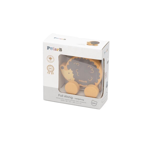 PolarB puidust järelveetav mänguasi Siil - PolarB