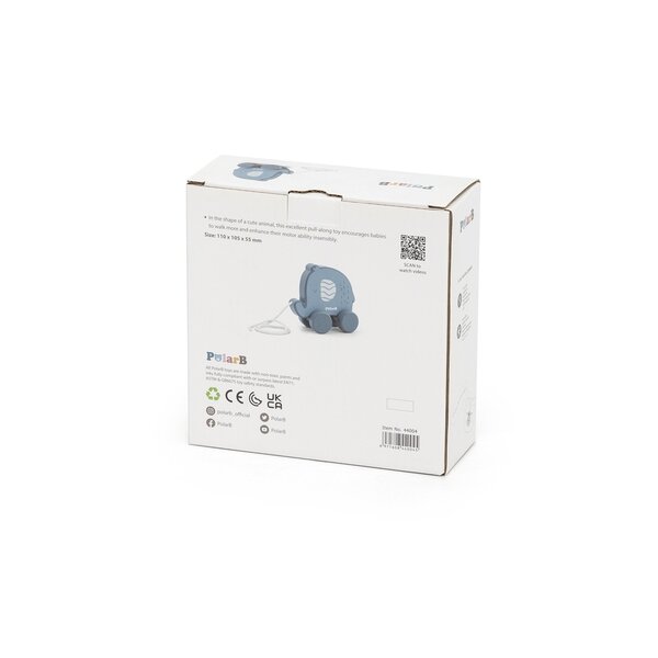 PolarB puidust järelveetav mänguasi Elevant - PolarB