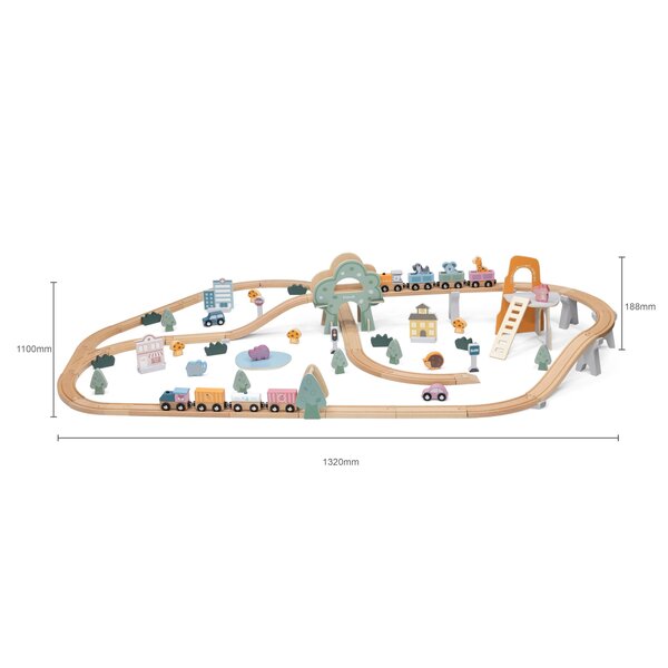 PolarB puidust rongirada 90 osa - PolarB