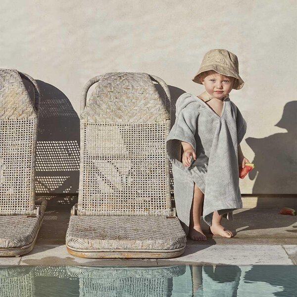 Elodie Details kapuutsiga vannirätik 50x53cm, Mineral Green - Elodie Details