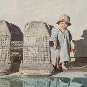 Elodie Details kapuutsiga vannirätik 50x53cm, Mineral Green - Elodie Details