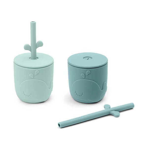 Done by Deer kõrrega tass 2tk, Peekaboo Wally Blue - Done by Deer