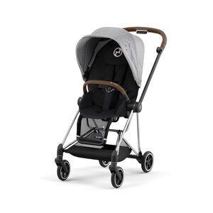 Cybex Mios V3 kergkäru Fashion Koi, kroom raam, pruun lükkesang - Nuna
