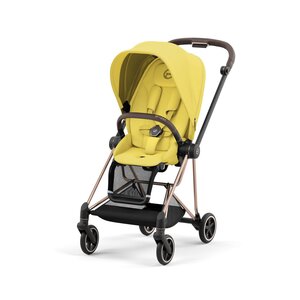 Cybex Mios V3 kergkäru Mustard Yellow, Rose Gold raamiga - Nuna