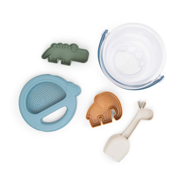 Done by Deer liivakasti mänguasjade komplekt 5-osaline, Blue Mix - Done by Deer