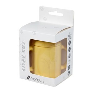 Nordbaby silikoonist nokaga tass, Yellow - Nordbaby