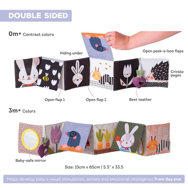 Taf Toys pehme raamat Urban garden - Taf Toys