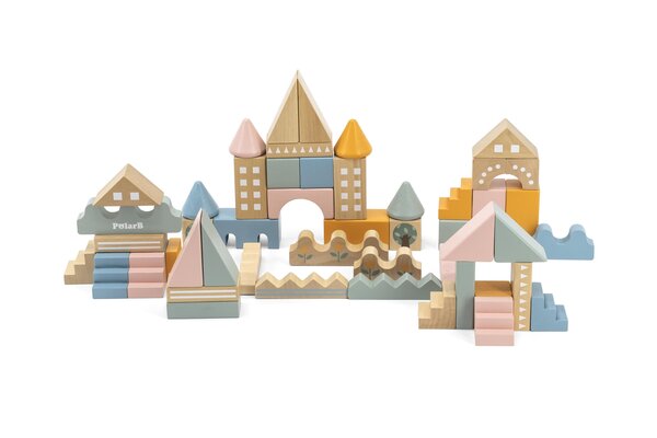 PolarB puidust ehitusklotsid 50tk - PolarB