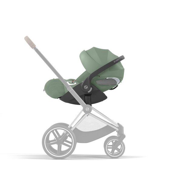 Cybex Priam V4 vankrikomplekt 2in1 Leaf Green, Matt Black, Cloud T turvahäll Plus Leaf Green - Cybex
