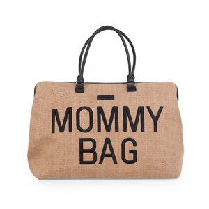 Childhome suur tarvikute kott Mommy Bag Raffia - Childhome