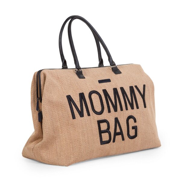 Childhome suur tarvikute kott Mommy Bag Raffia - Childhome