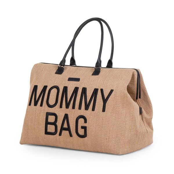 Childhome suur tarvikute kott Mommy Bag Raffia - Childhome