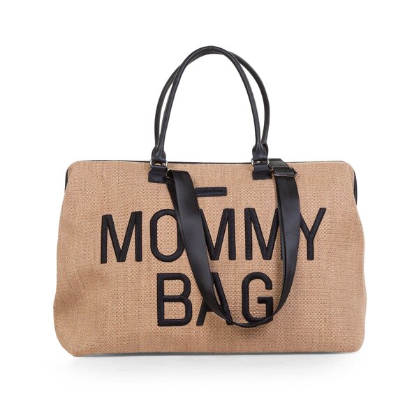 Childhome suur tarvikute kott Mommy Bag Raffia - Childhome