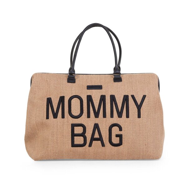 Childhome suur tarvikute kott Mommy Bag Raffia - Childhome