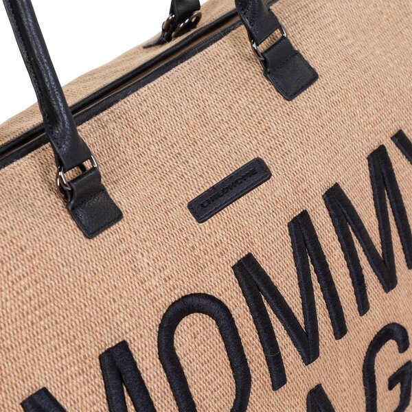 Childhome suur tarvikute kott Mommy Bag Raffia - Childhome