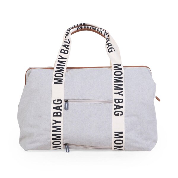 Childhome suur tarvikute kott Mommy Bag Signature Canvas OffWhite - Childhome