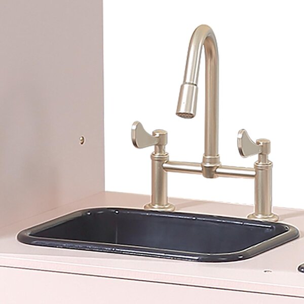 PolarB puidust mänguköök heli ja valgusega, Roosa - PolarB