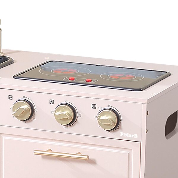 PolarB puidust mänguköök heli ja valgusega, Roosa - PolarB