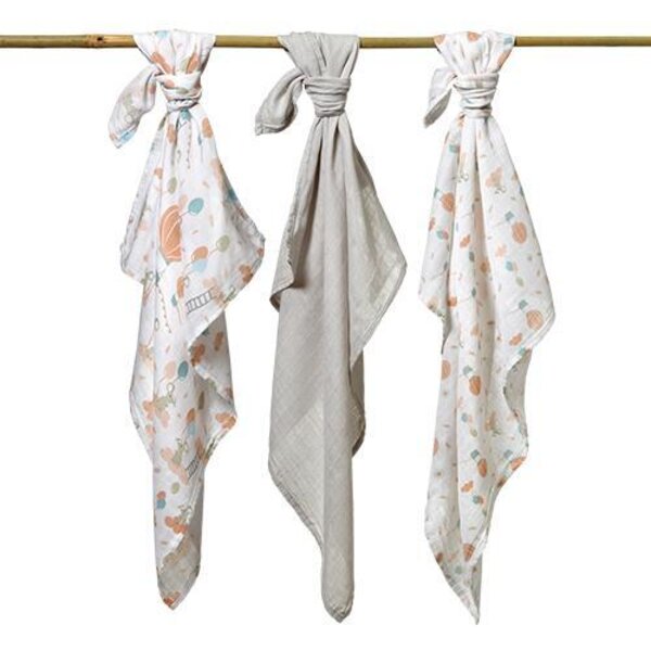 BabyOno bambusest suulapid 3tk, Beige - BabyOno