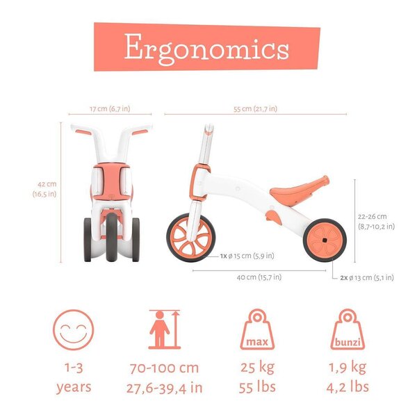 Chillafish Bunzi Matte jooksuratas Flamingo - Chillafish