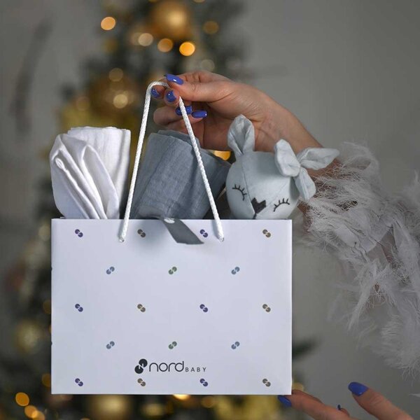 Nordbaby kinkekott 22x16, Logo print - Nordbaby