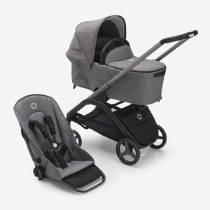 Bugaboo Dragonfly 2in1 vankrikomplekt Grey Melange/Grey Melange/Graphite - Bugaboo