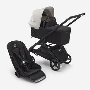 Bugaboo Dragonfly 2in1 vankrikomplekt Misty White/Midnight Black/Black - Bugaboo