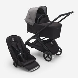 Bugaboo Dragonfly 2in1 vankrikomplekt Grey Melange/Midnight Black/Black - Bugaboo