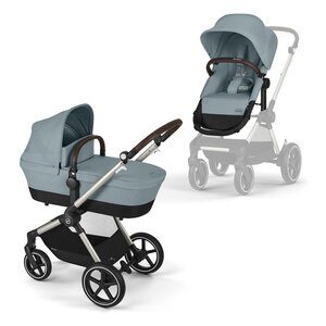 Cybex Eos Lux 2in1 vankrikomplekt Sky Blue, taupe raam - Cybex