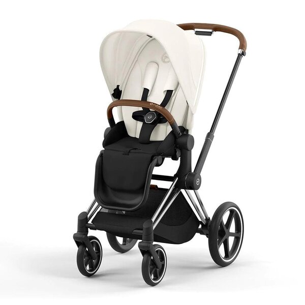 Cybex Priam V4 vankrikomplekt Off White, Chrome Brown raamiga - Cybex